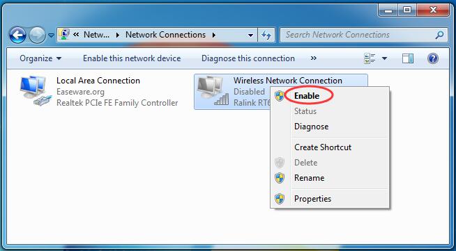Enable wifi in windows 7 free